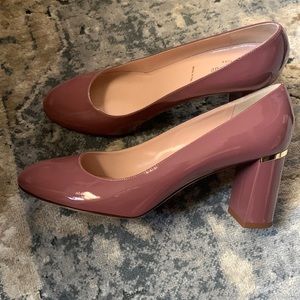 Kate Spade rose colored chunky heels